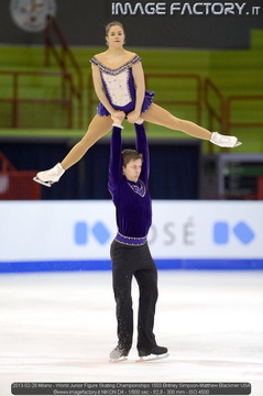 2013-02-28 Milano - World Junior Figure Skating Championships 1503 Britney Simpson-Matthew Blackmer USA